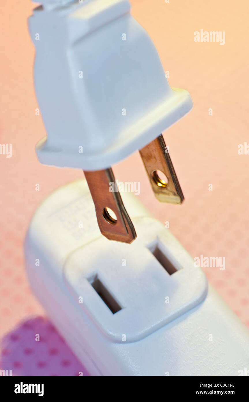 American electrical plug and outlet Stock Photo Alamy