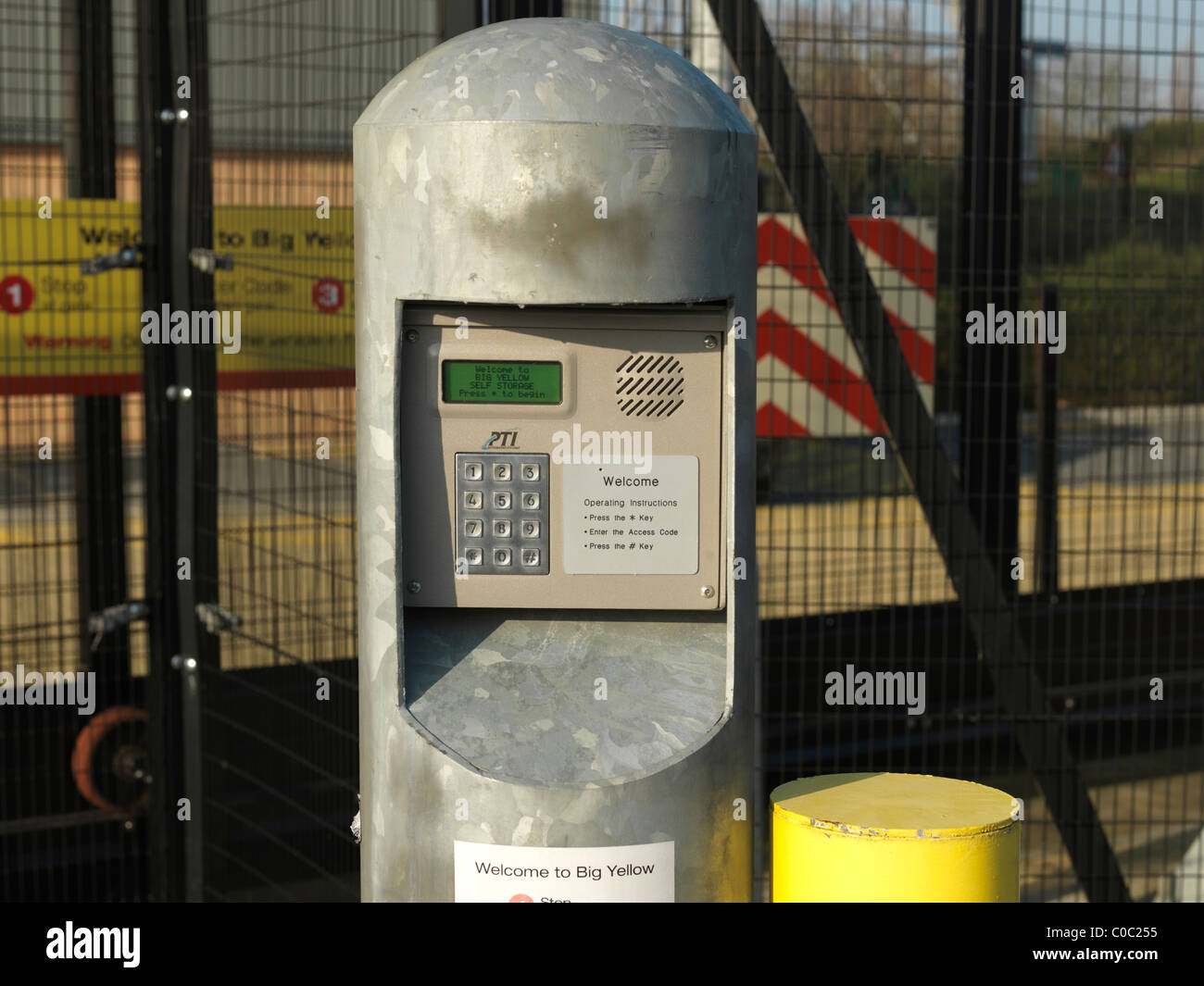 Keypad At Entrance To Security Gate Stock Photo Alamy