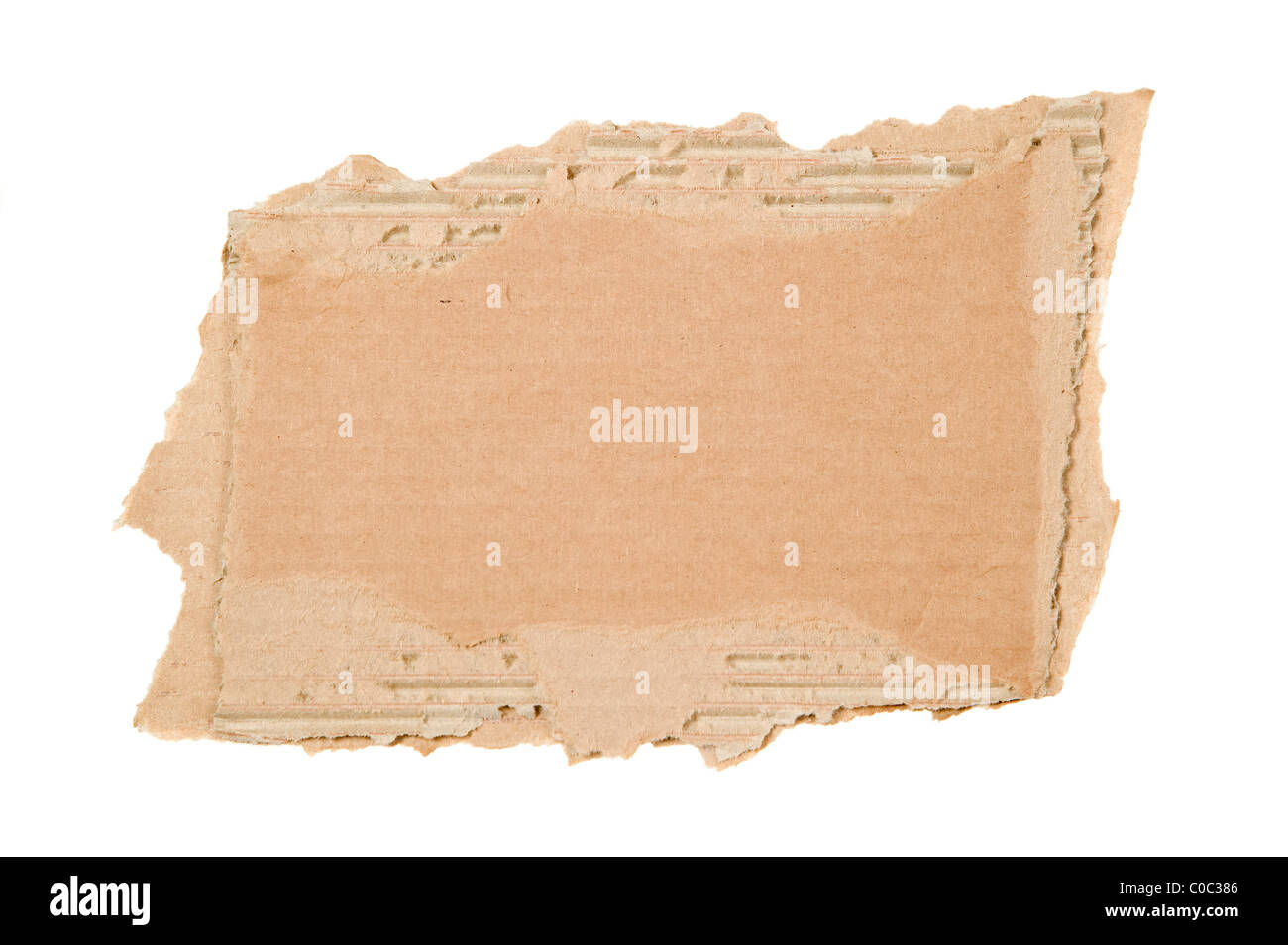 There is a antique grunge brown sheet of paper Stock Photo