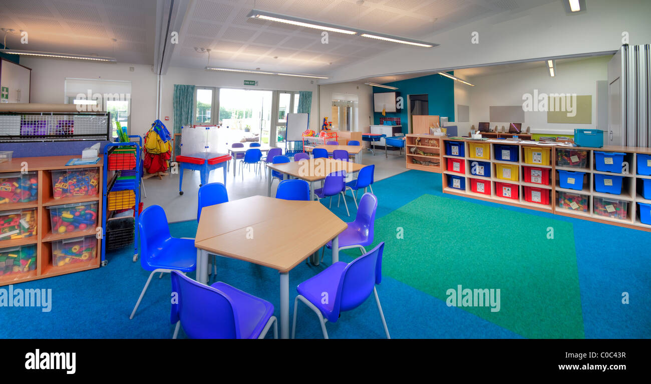 Caversham Childrens Centre empty classroom Stock Photo