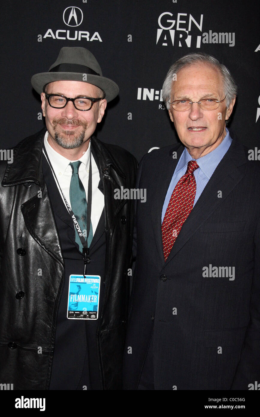 Terry Kinney and Alan Alda The 13th Annual Gen Art Film Festival at the Ziegfeld Theater - Arrivals New York City, USA - Stock Photo