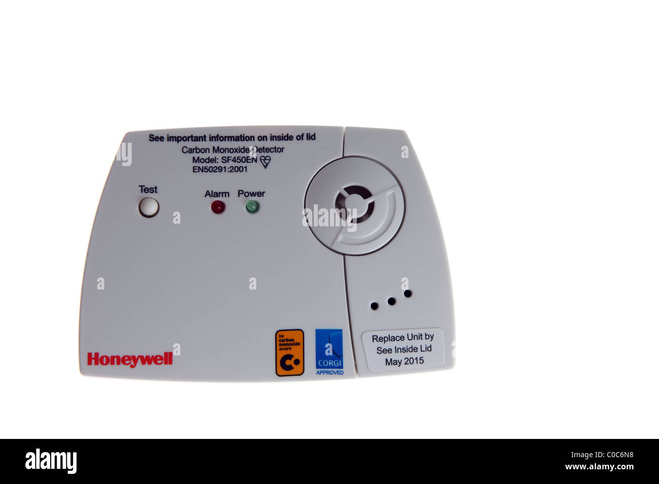 Carbon Monoxide Monitor Stock Photo