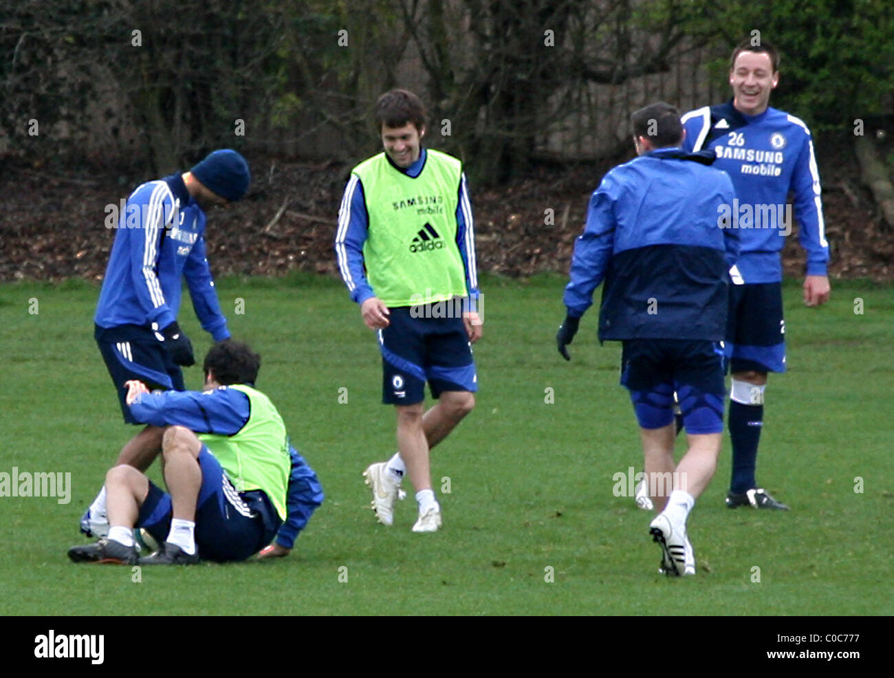 Cole Ricardo Ashley Cole, Ricardo Carvalho, Joe Cole, FRank Lampard and John Terry ...