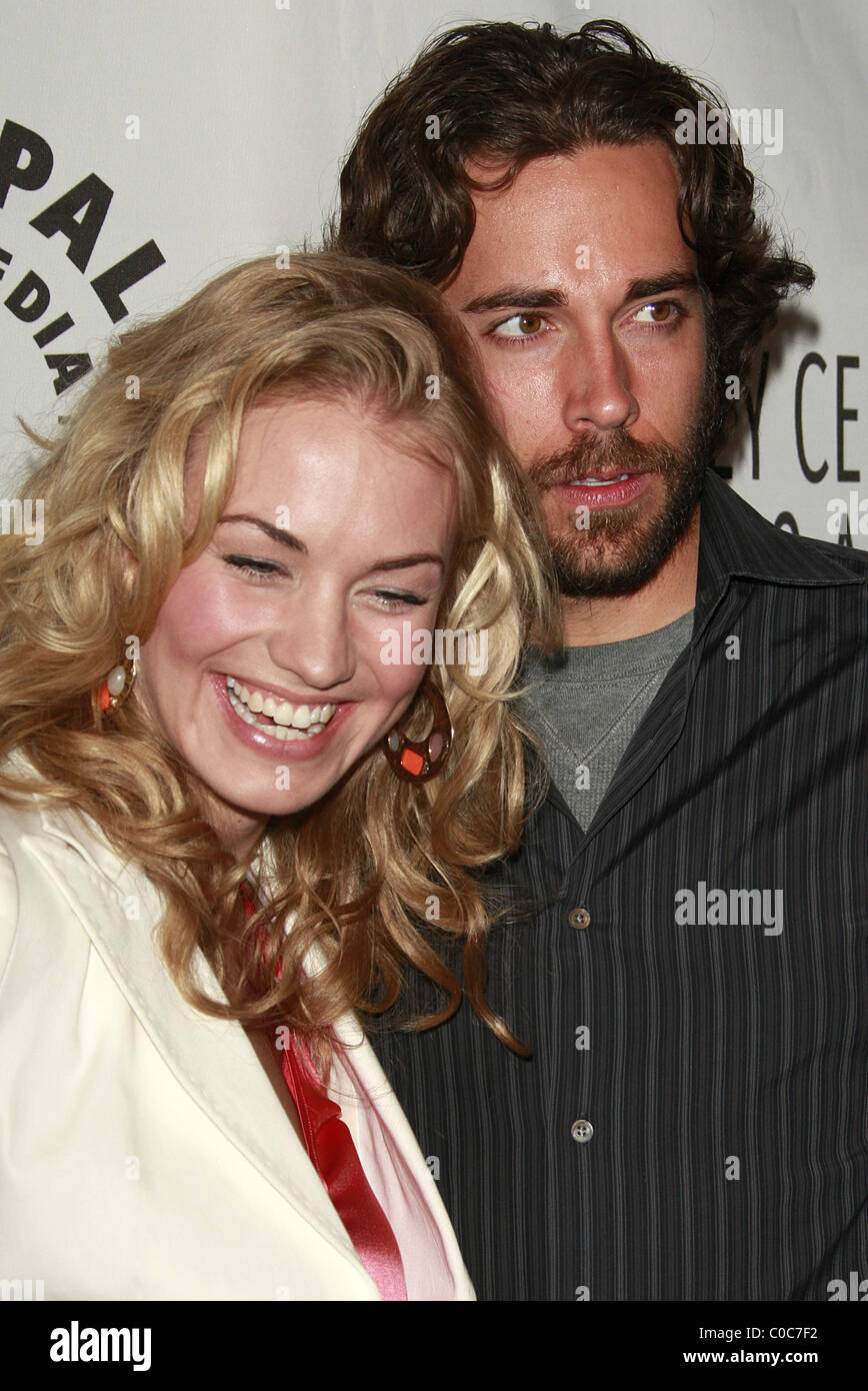 Yvonne Strahovski Zachary Levi The cast and crew of Chuck 25th Annual William S Paley TV Festival - Arrivals Arclight Stock Photo - Alamy