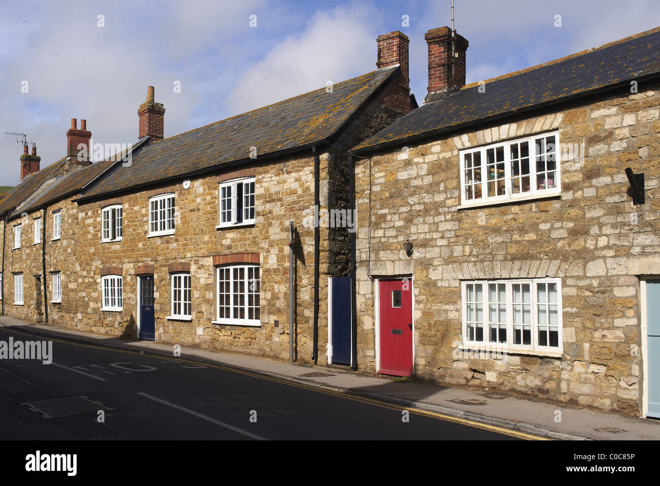 Dorset Abbotsbury village old houses Stock Photo Alamy