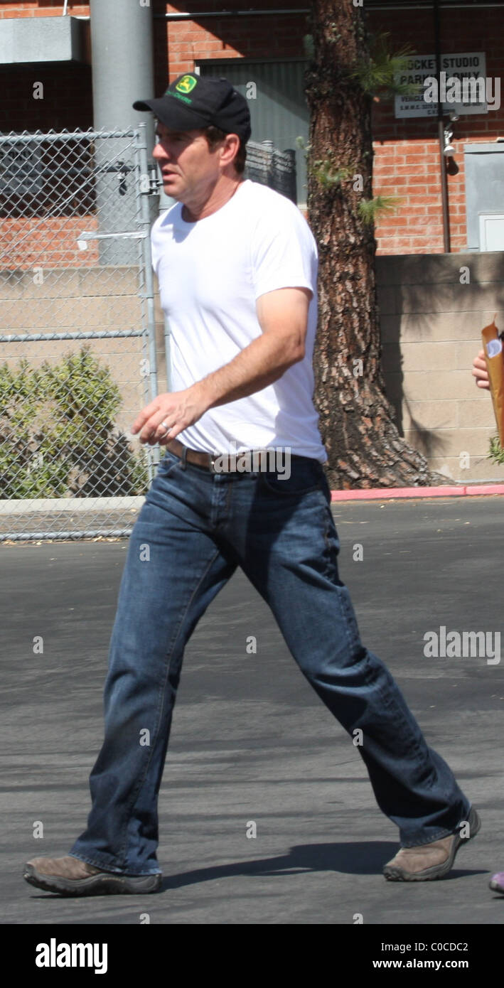 Dennis Quaid takes his son Jack to the Department of Motor Vehicles