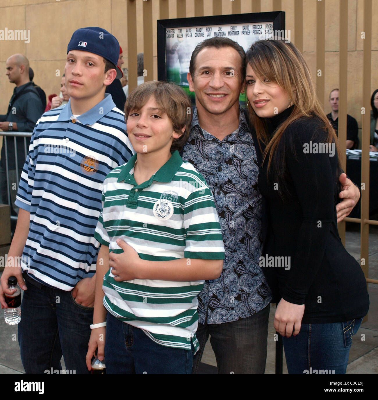 Ray Mancini and family Los Angeles Special Screening of Redbelt