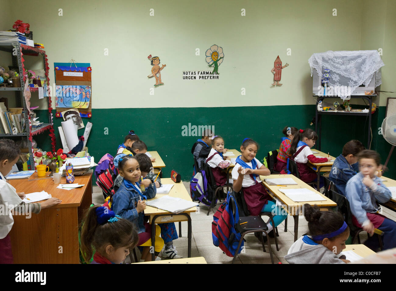 Cuba, Havana. Children in Class Room, Elementary School Stock Photo Alamy