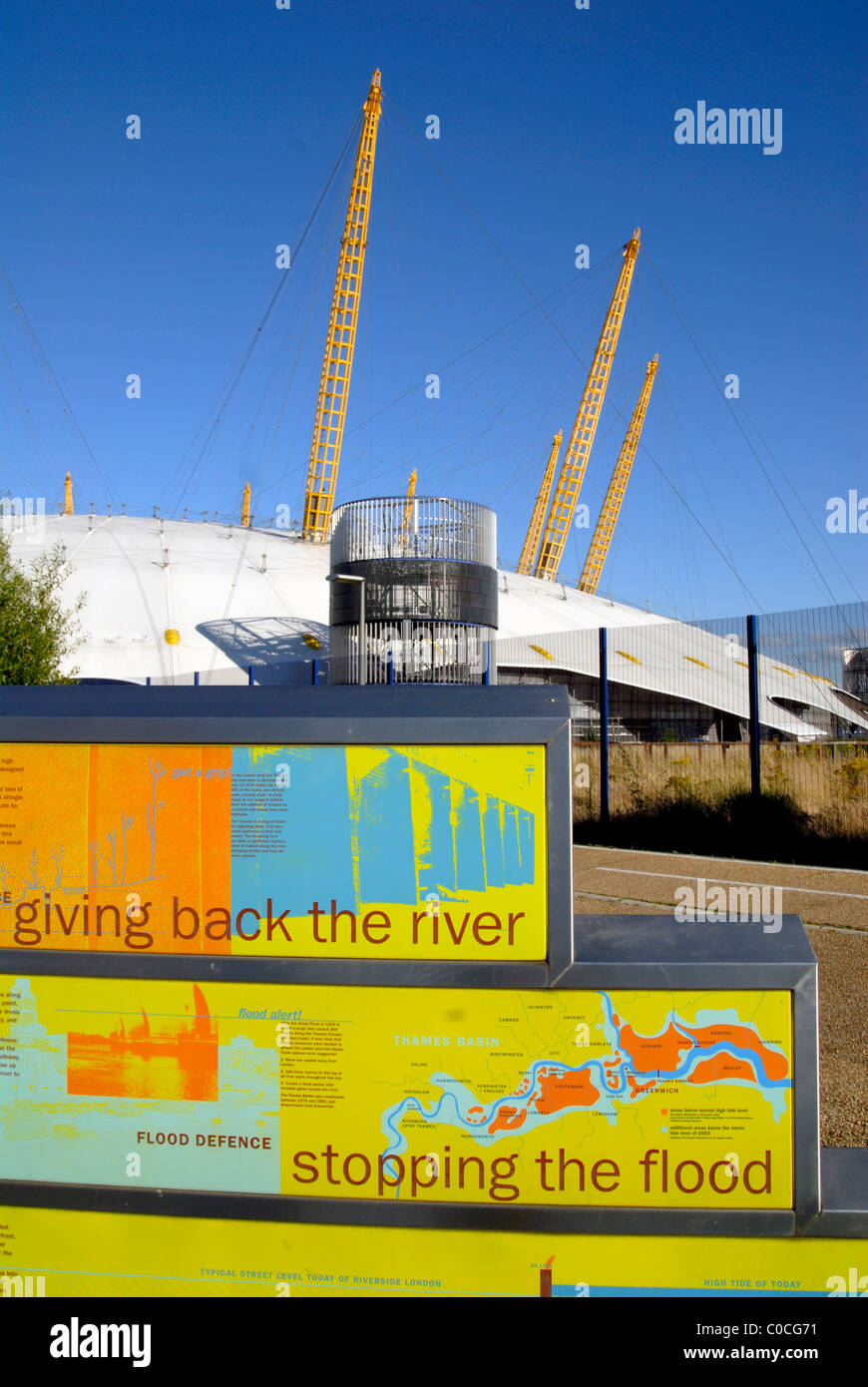 UK Views of the Millennium Dome and O2 Arena new Olympic access from ...