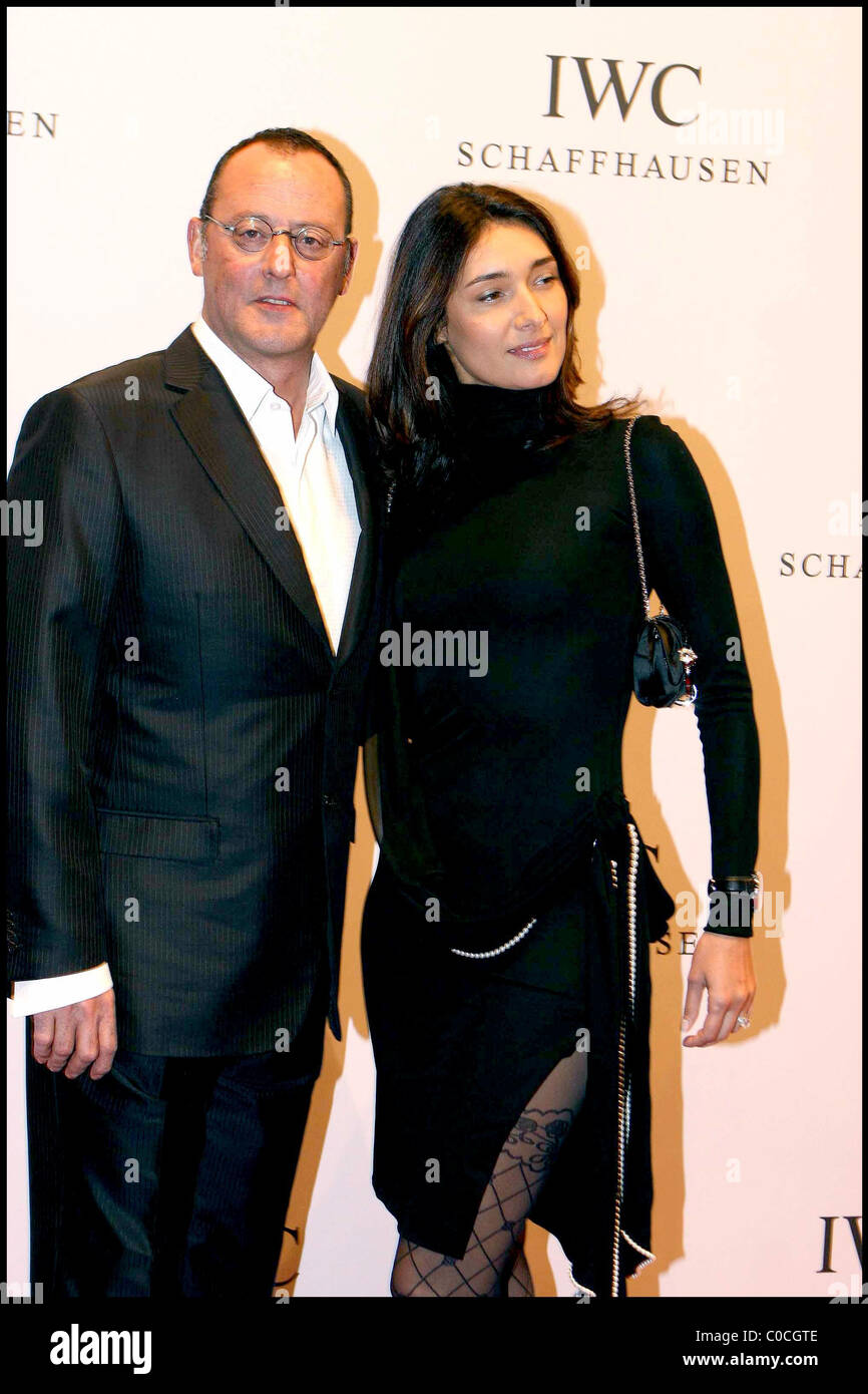 Jean Reno and Nathalie Dyszkiewicz, attend 'The Crossing' gala event hosted  by IWC Schaffhausen held at the Geneva Palaexpo Stock Photo - Alamy