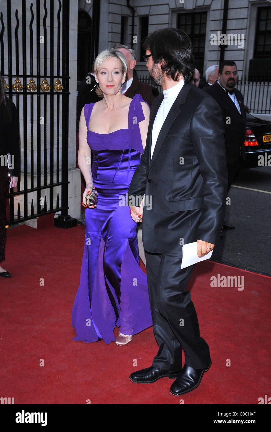 J. K. Rowling and husband Neil Murray Galaxy British Book Awards held at the Grosvenor House - Arrivals London, England - Stock Photo