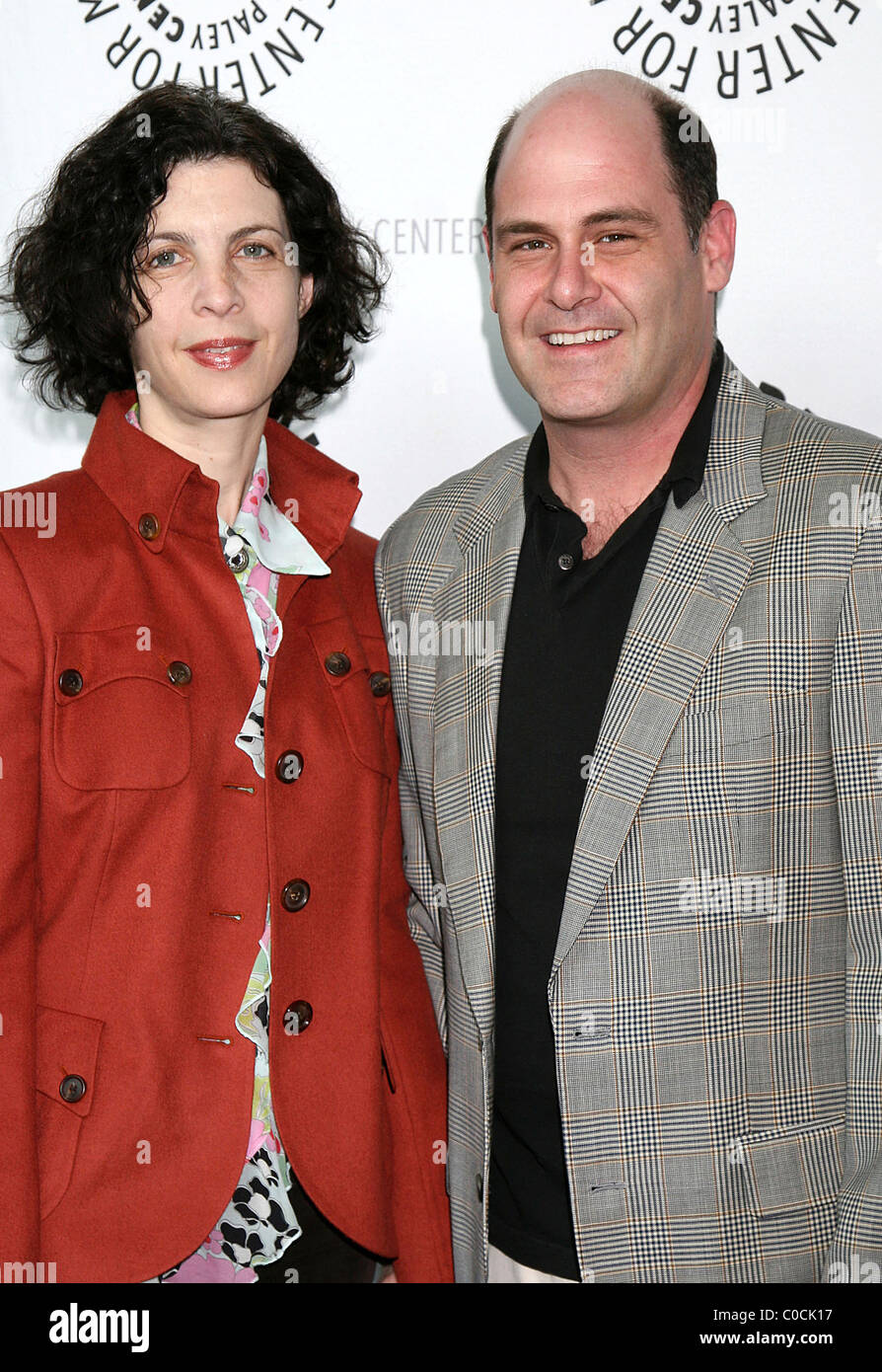 Matt Weiner and wife 25th Annual William S Paley TV Festival - The cast ...
