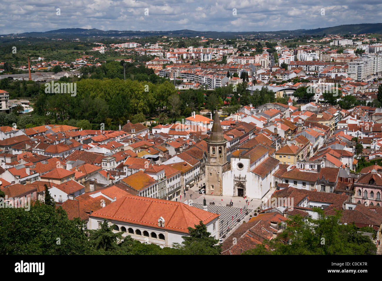 Old part of Tomar, Portugal Stock Photo