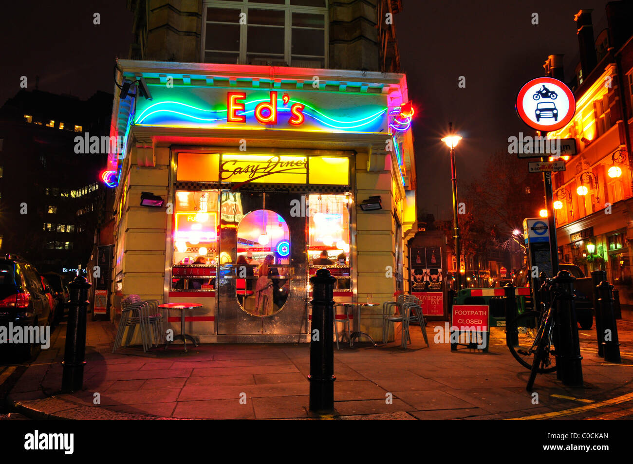 Ed's Easy Diner in Little Italy, Soho, London Stock Photo Alamy