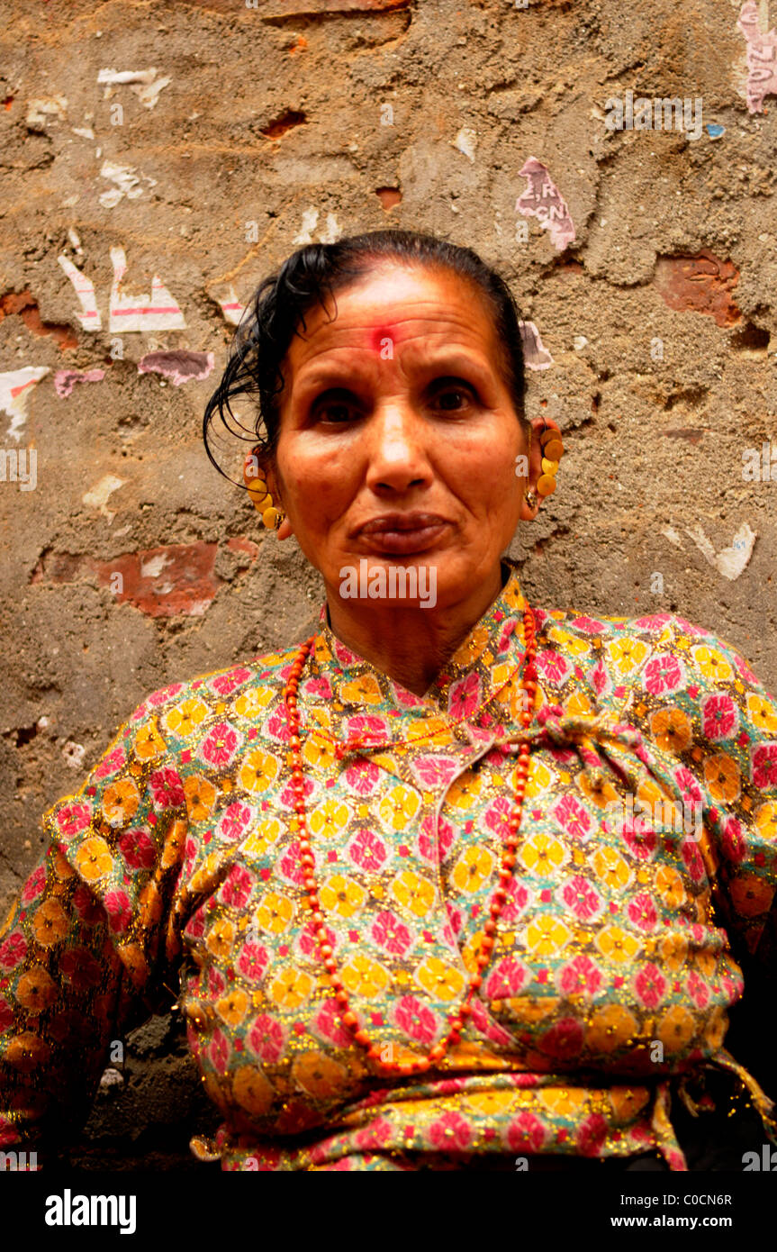 nepalese lady portrait , peoples lives ( the nepalis ) , life in