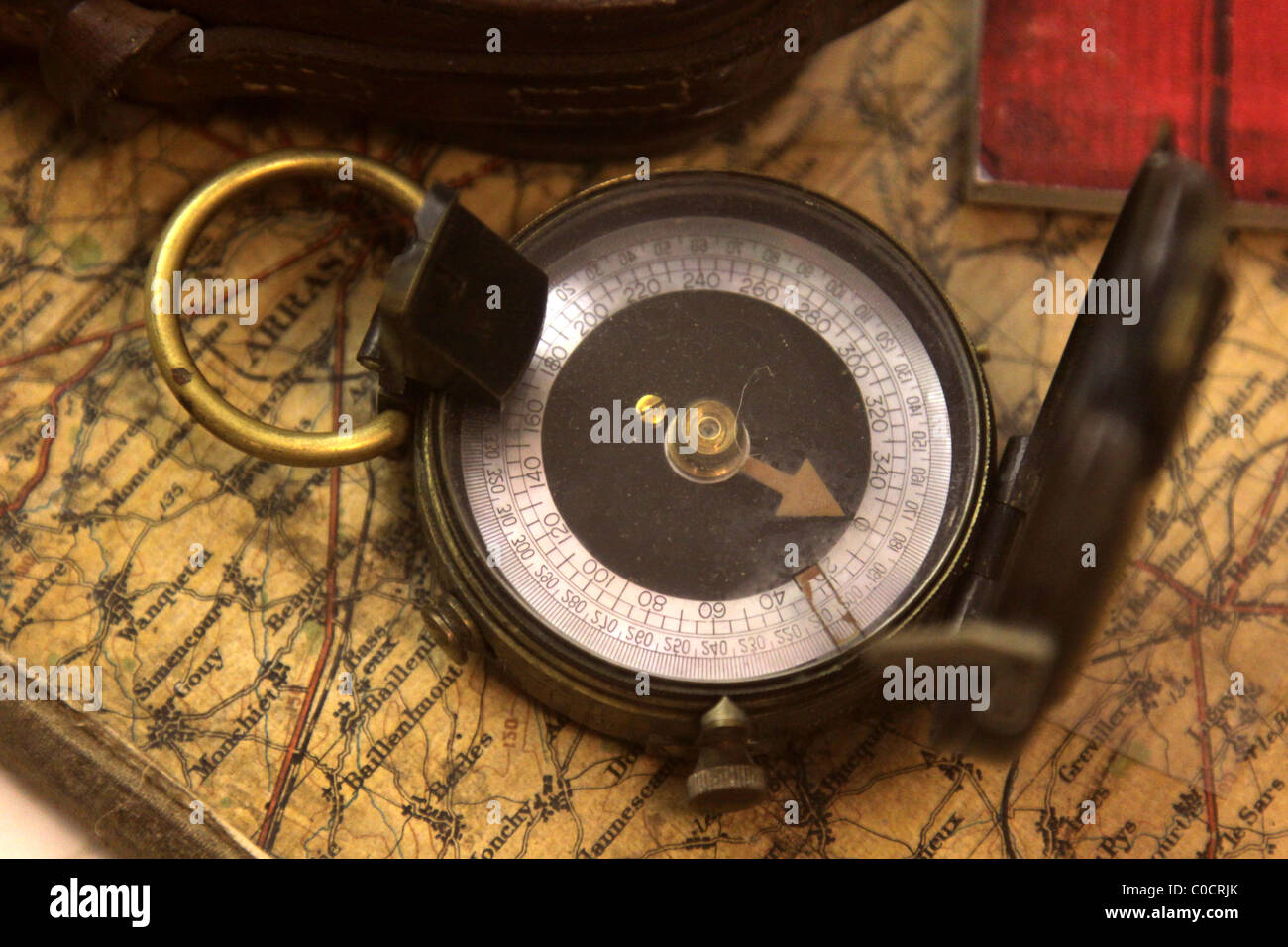 World War I Compass Stock Photo