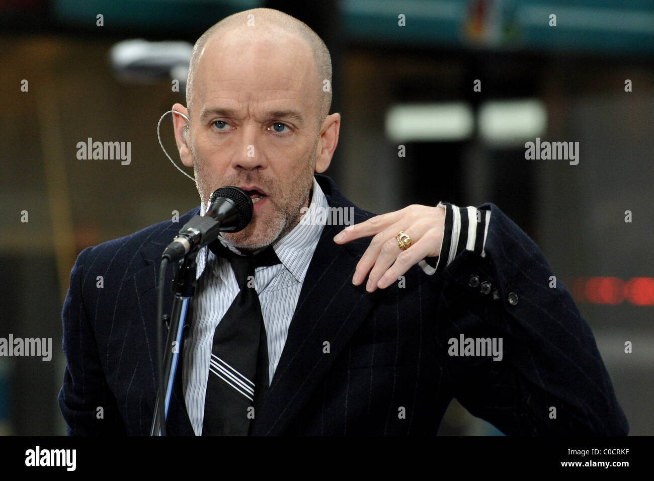 Michael Stipe R.E.M performs live on NBC's 'The Today Show' Toyota