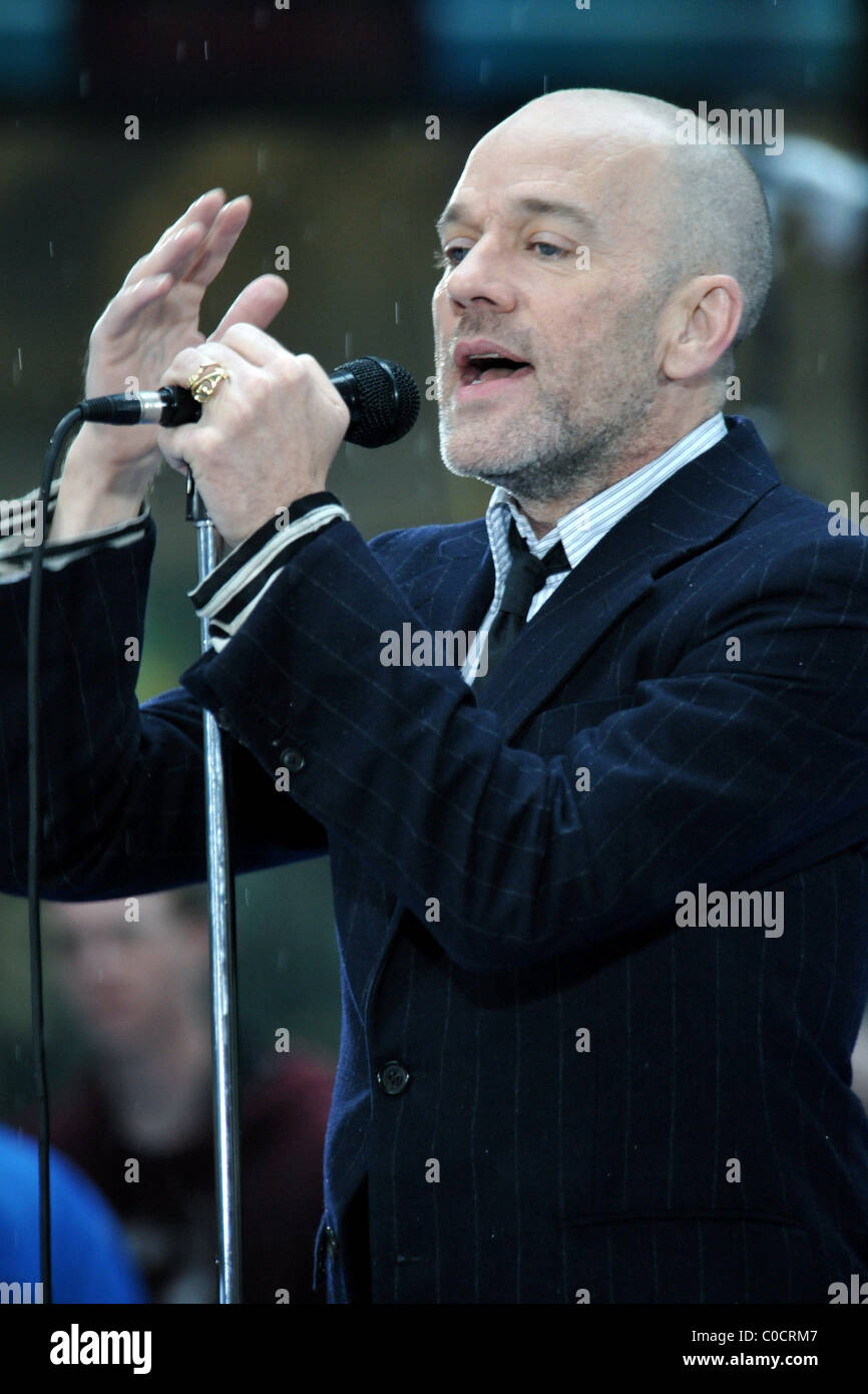 Michael Stipe R.E.M performs live on NBC's 'The Today Show' Toyota