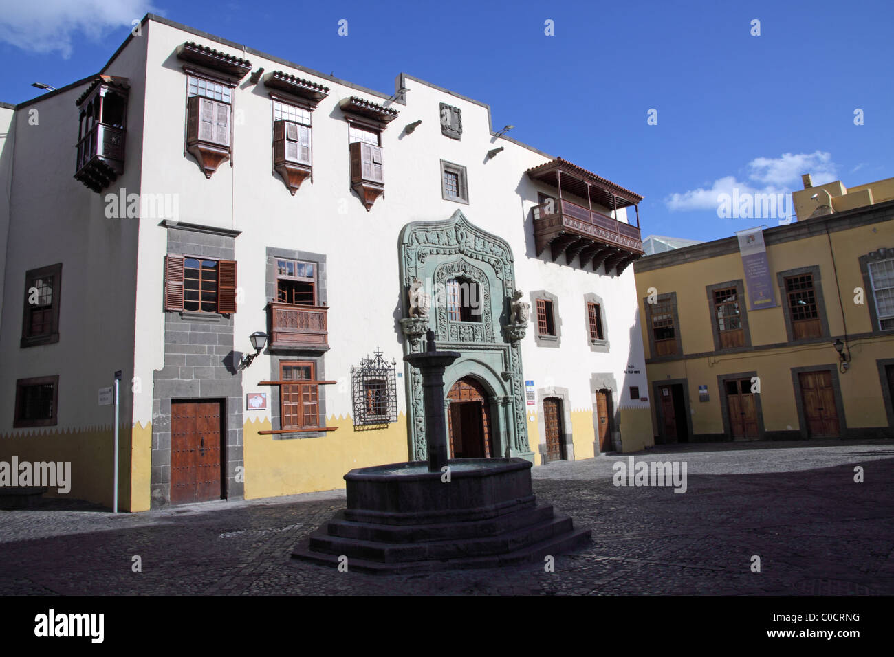 La Casa de Colon - Columbus' House - Las Palmas Canary Islands Stock Photo