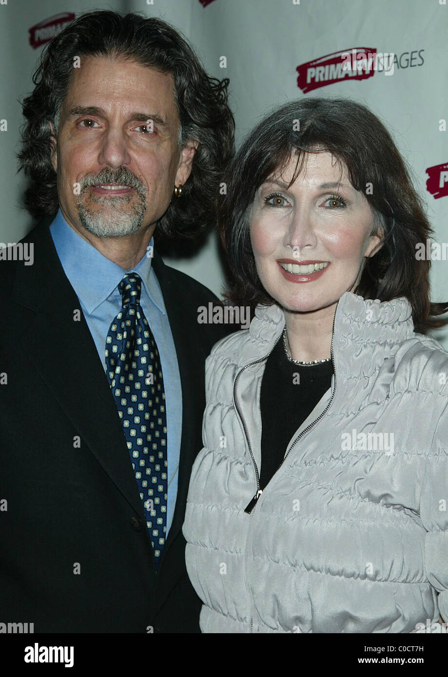 Chris Sarandon and his wife Joanna Gleason Attending the Opening Night after party for 'Something You Did' at the National Arts Stock Photo