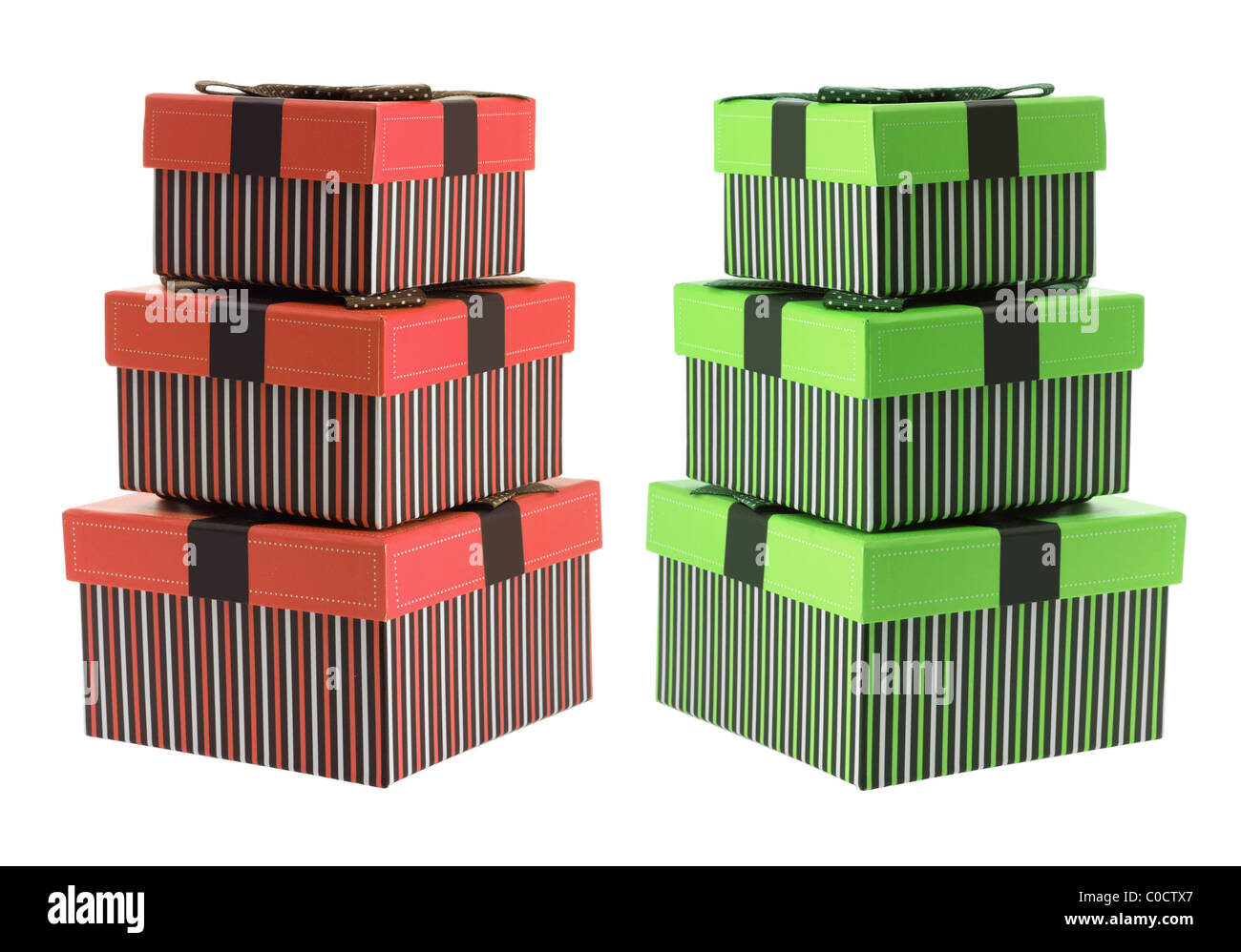 Stacks of Gift Boxes Stock Photo Alamy