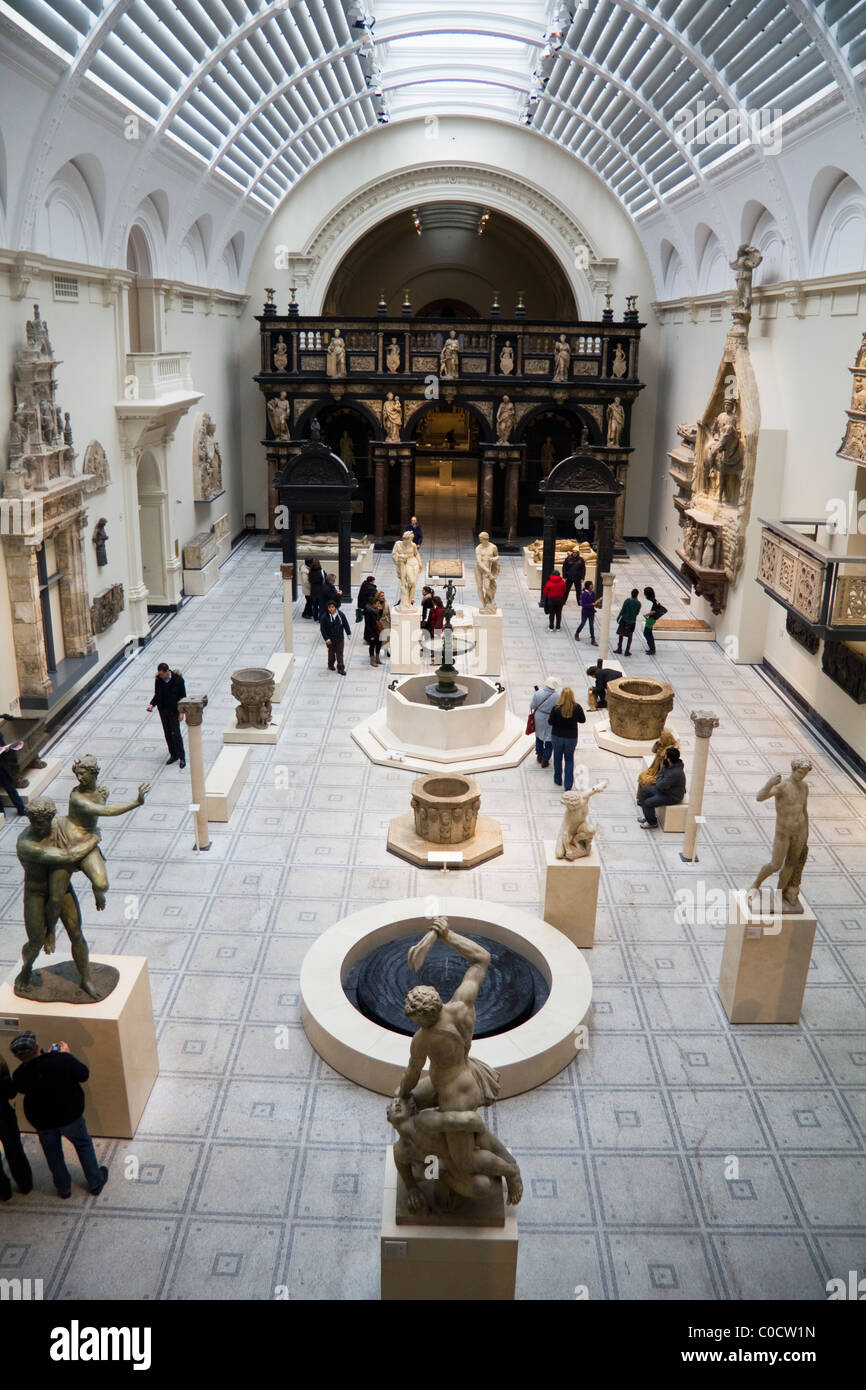 Gallery inside Victoria and Albert Museum in South Kensington