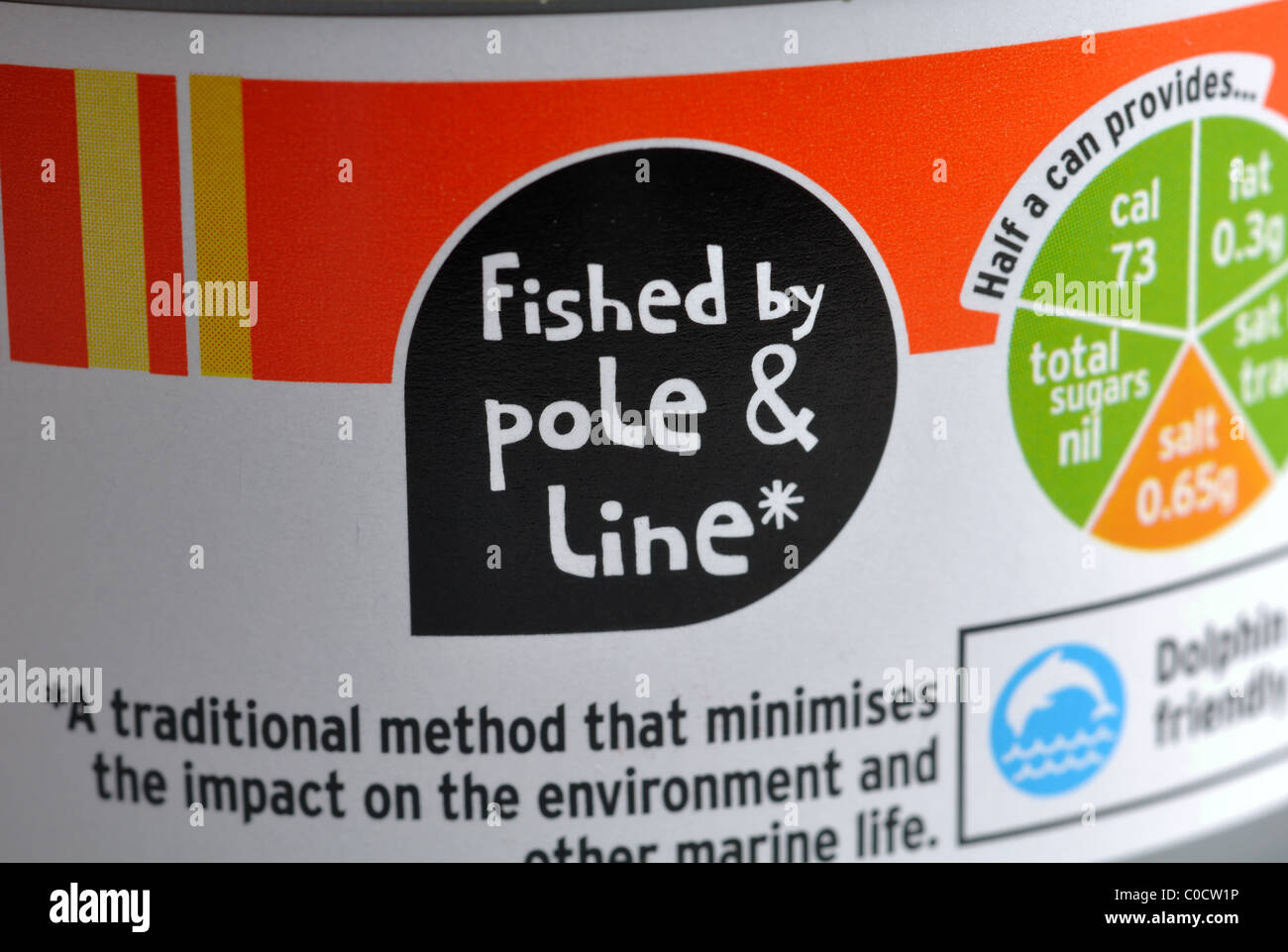 Pole and line caught tinned tuna Stock Photo Alamy