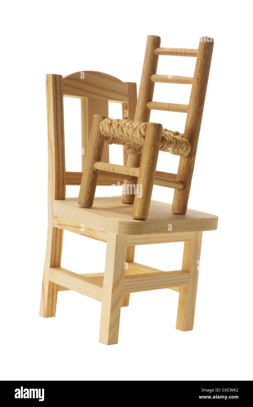Miniature Chairs Stock Photo