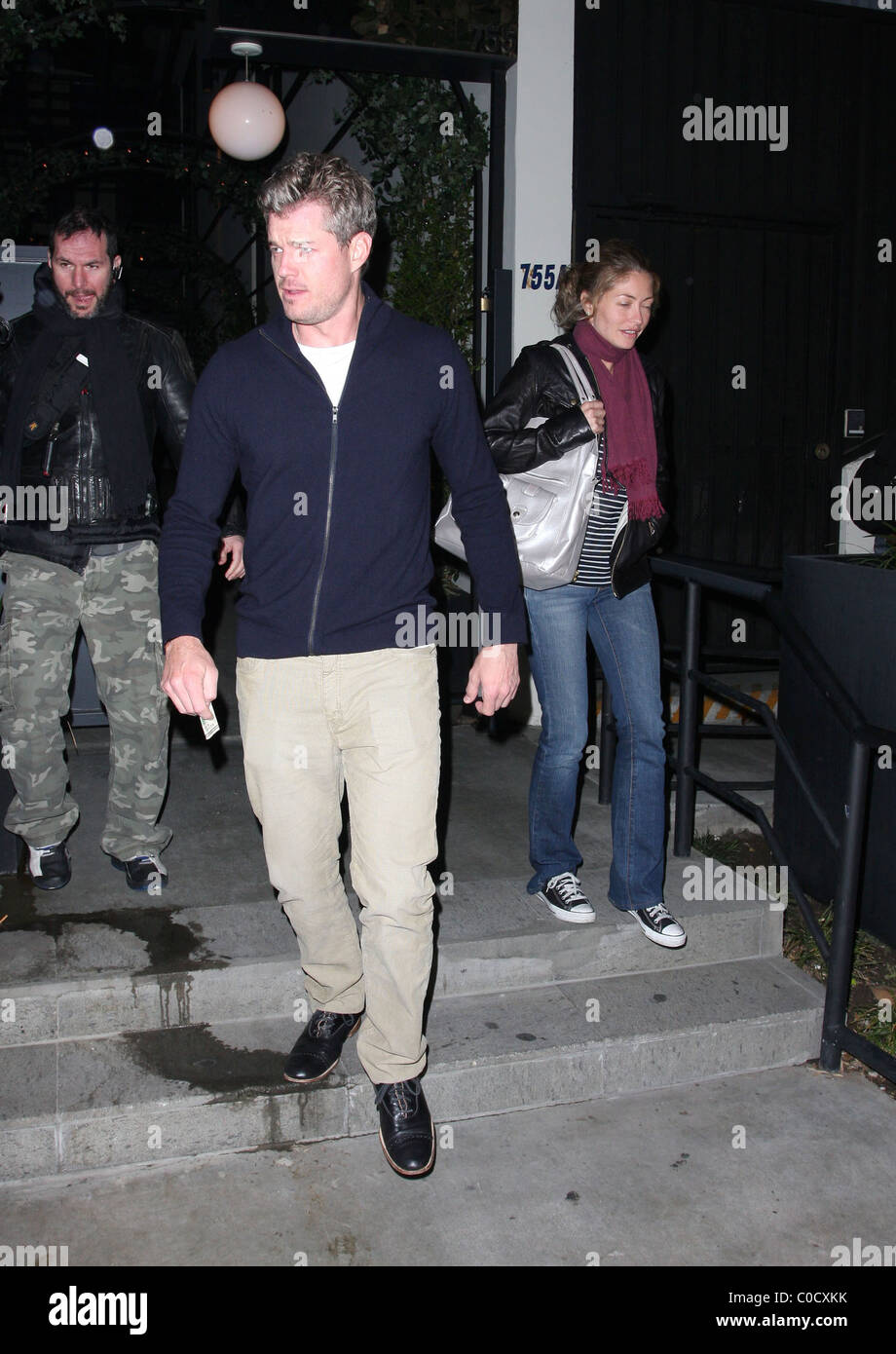 Eric Dane and Rebecca Gayheart leaving STK restaurant Hollywood