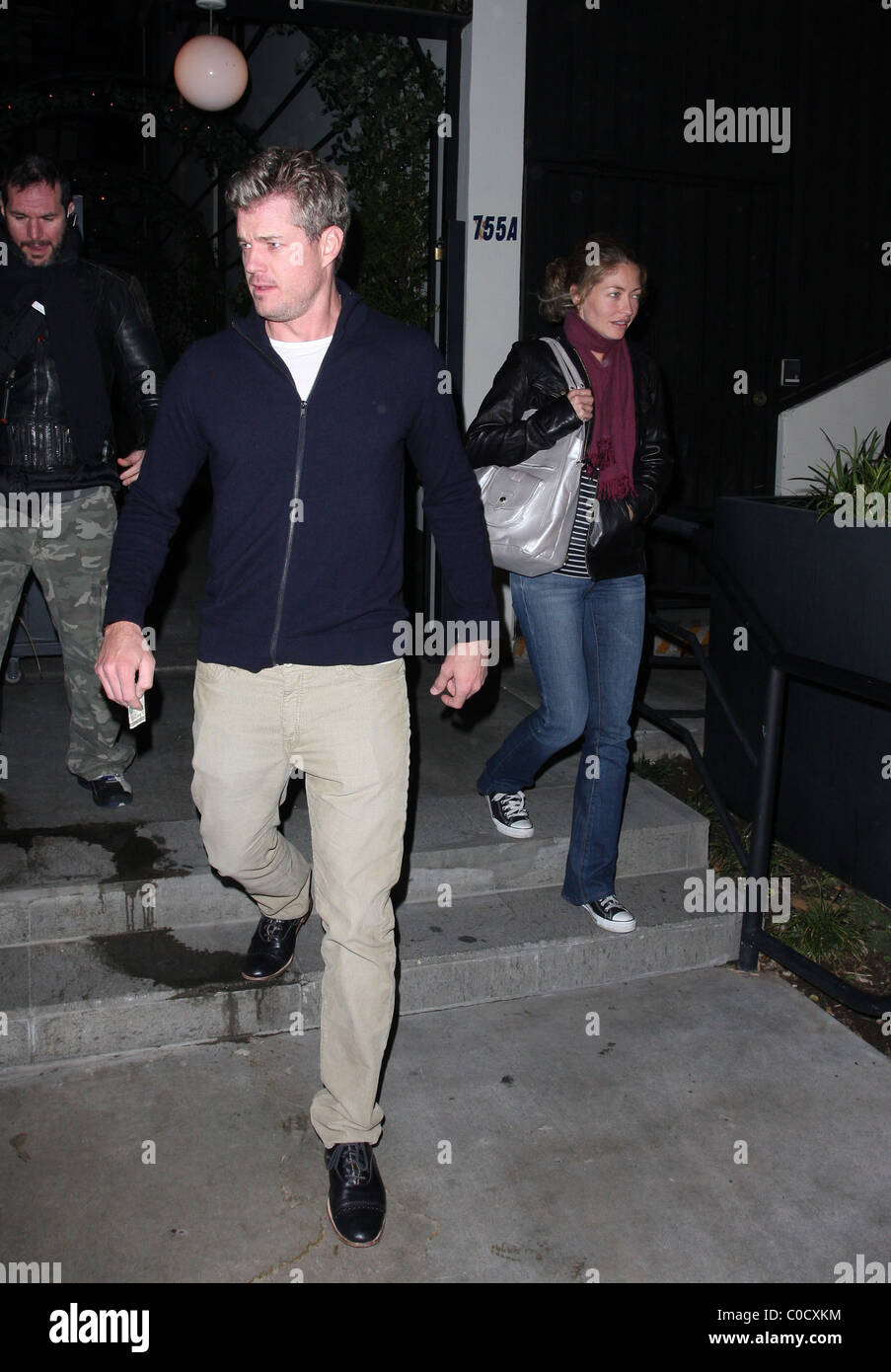 Eric Dane and Rebecca Gayheart leaving STK restaurant Hollywood