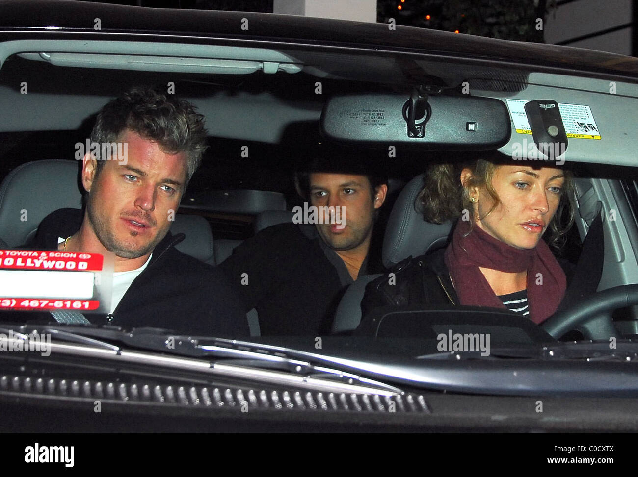 Eric Dane and Rebecca Gayheart leaving STK restaurant Hollywood