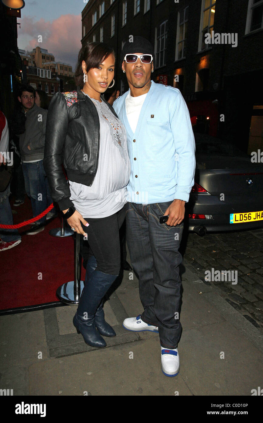 Javine Hylton and MC Harvey Fila host a party to celebrate 35 years in  sport held at the Fila Pop Up store London, England Stock Photo - Alamy