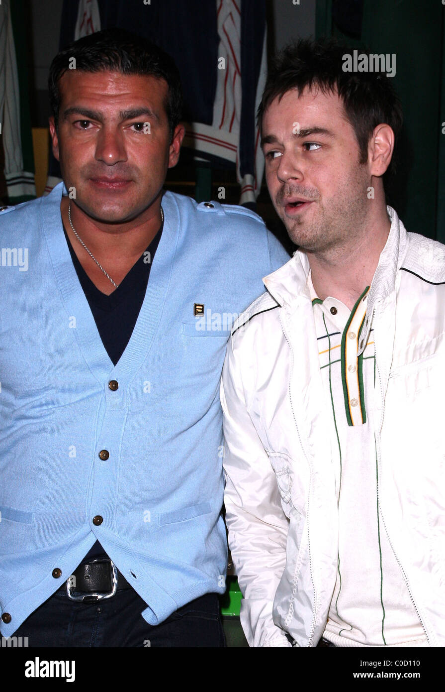 Tamer Hassan and Danny Dyer Fila host a party to celebrate 35 years in sport held at the Fila Pop Up store London, England - Stock Photo