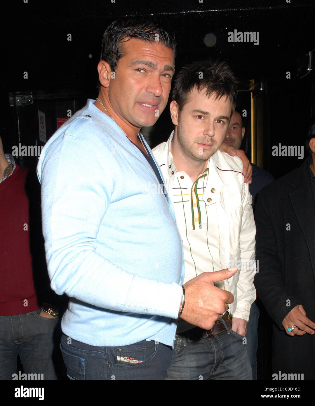 Danny Dyer and Tamer Hassan, Former Big Brother star Nikki Grahame's 26th Birthday Party at Embassy London, England - 24.04.08 Stock Photo