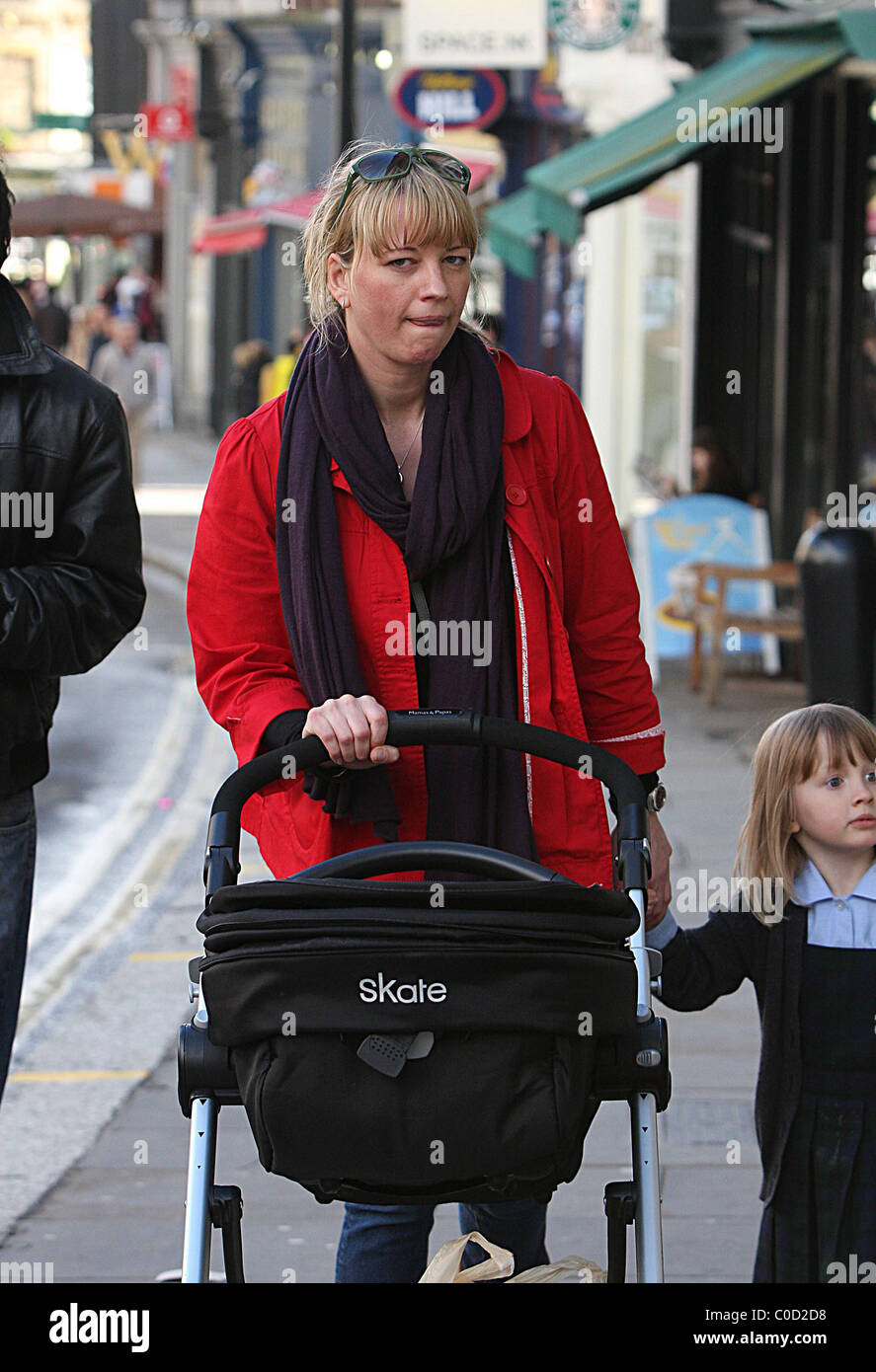 Sara Cox shopping in Camden with her daughter London, England - 24.04. ...