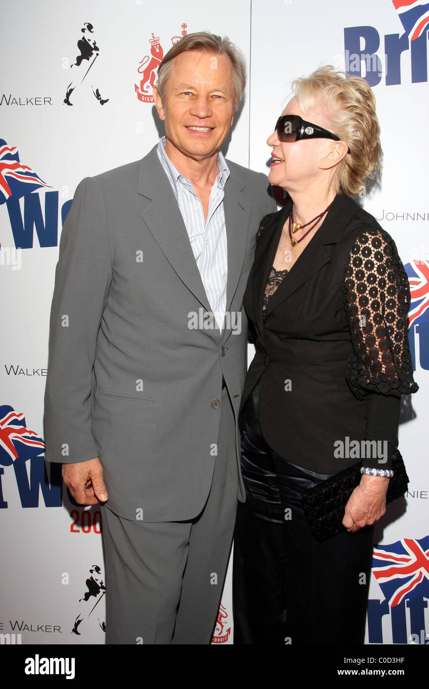 Michael York and Patricia McCallum Champagne Launch of BritWeek 2008, held at the British Consul General’s Residence - Arrivals Stock Photo