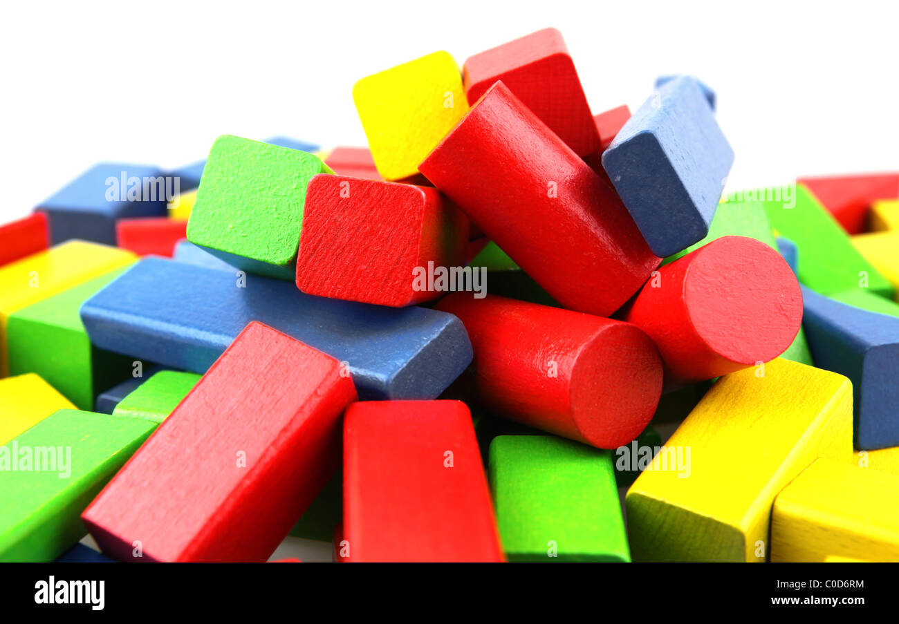Wooden building blocks Stock Photo Alamy