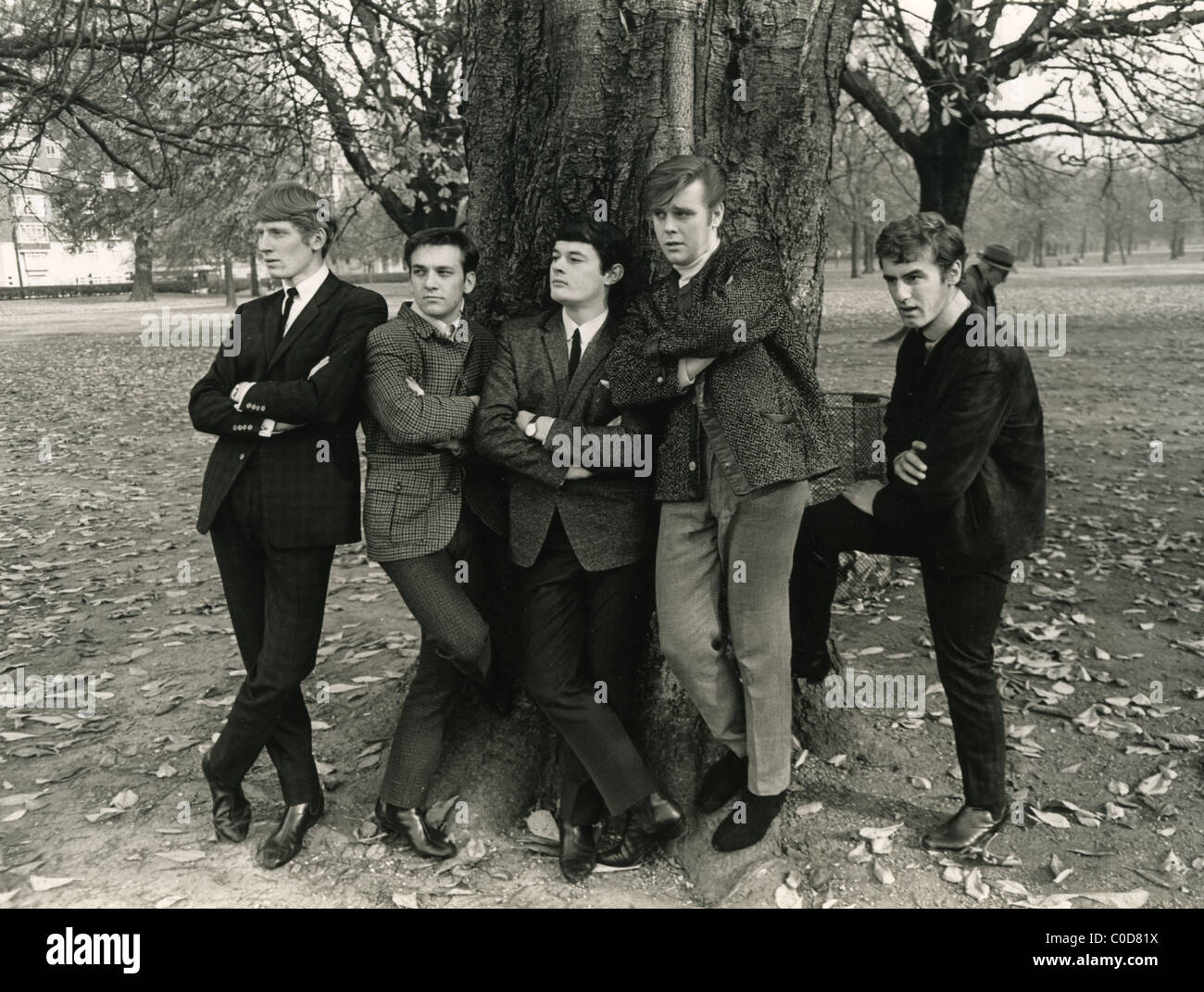 ROCKIN' BERRIES UK pop group in Hyde Park, London, in October 1964. Photo Tony Gale Stock Photo