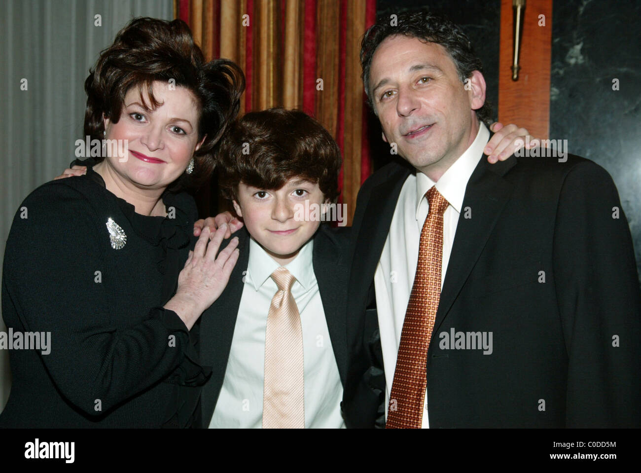 Faith Prince, her son Henry Lunetta and husband Larry Lunetta Opening Night  of the new musical 'A Catered Affair' held at the Stock Photo - Alamy