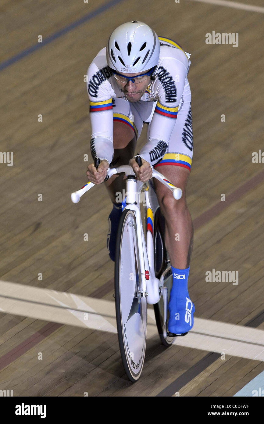Mens Omnium Individual Pursuit UCI Manchester Velodrome, Stock Photo