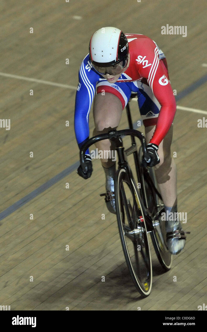 Womens Sprint. UCI manchester Velodrome cup, Stock Photo