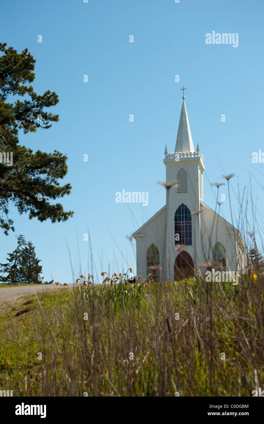 church in Bodega Bay California where the Alfred Hitchcock movie The