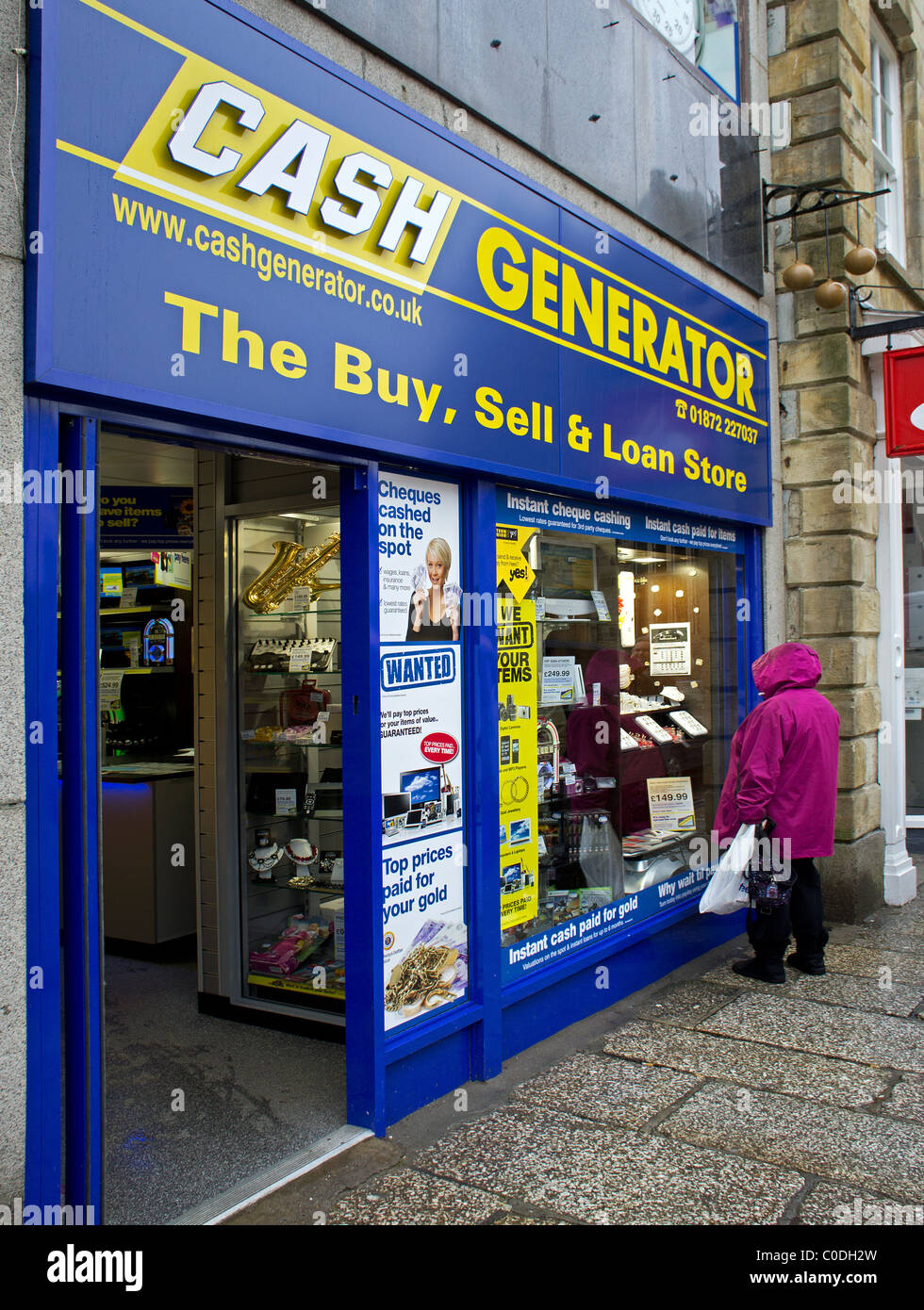 A ' Cash Generator ' shop Stock Photo