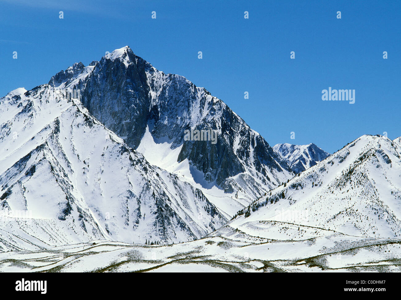 Mount Morrison with early winter snow; Inyo National Forest, Sierra