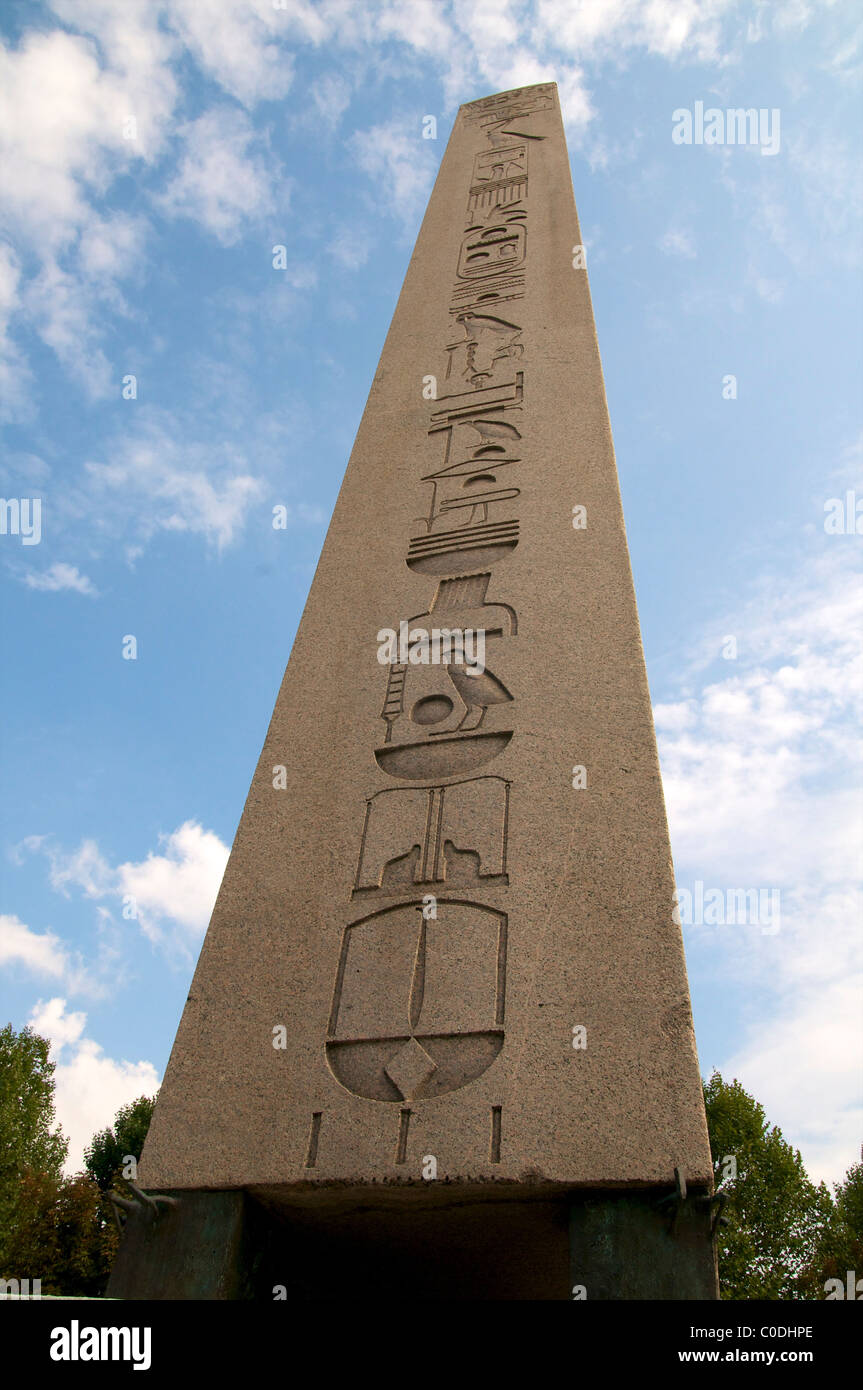 Roman hippodrome Istanbul Egyptian obelisk Turkey. Tourist attraction
