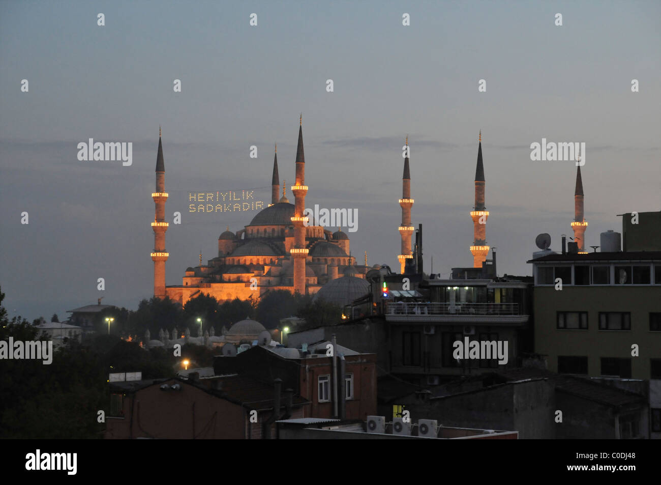The Sultan Ahmed Mosque (Turkish: Sultanahmet Camii) Blue Mosque at ...