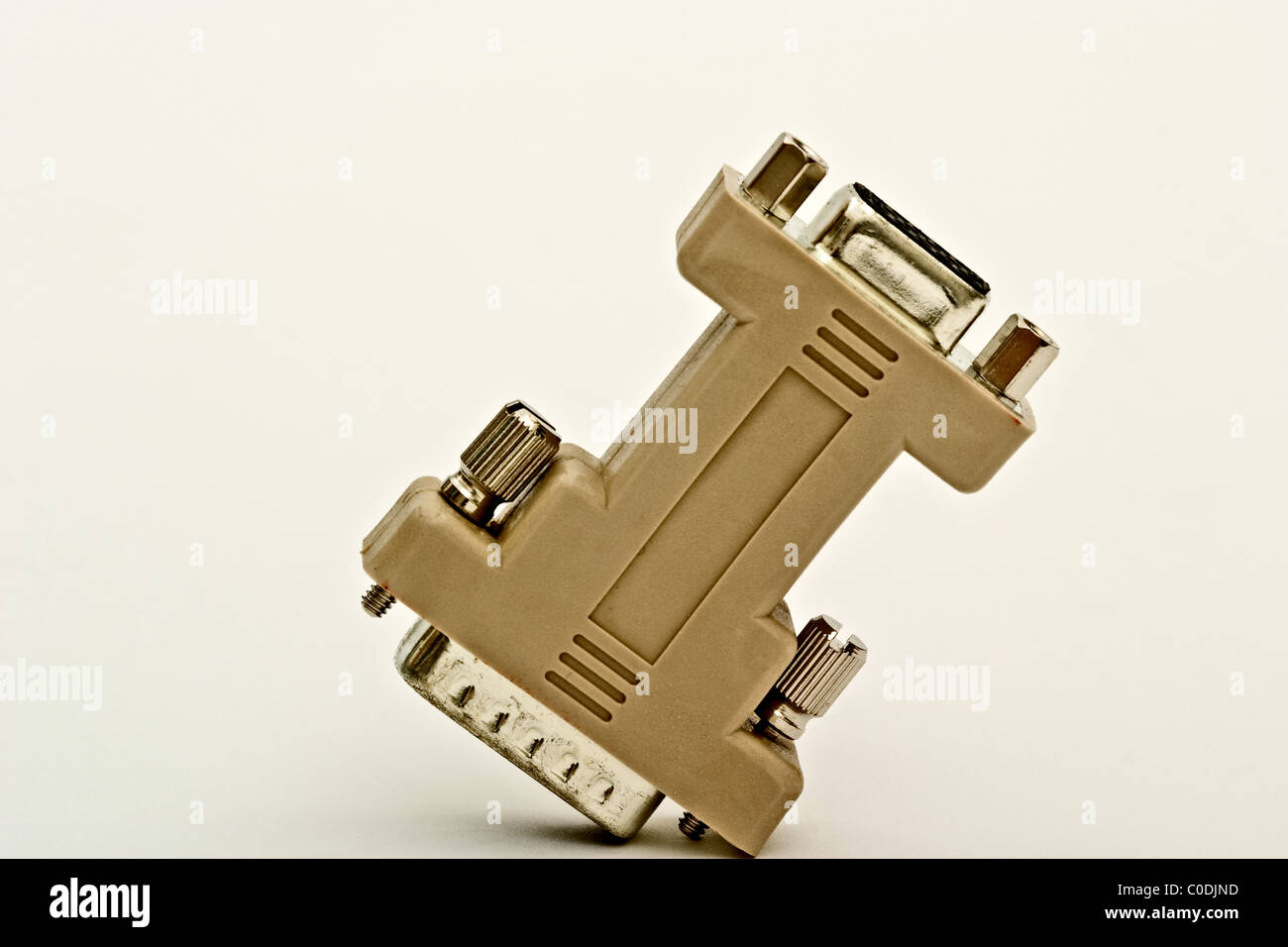 24 pin to 9 pin connector Stock Photo