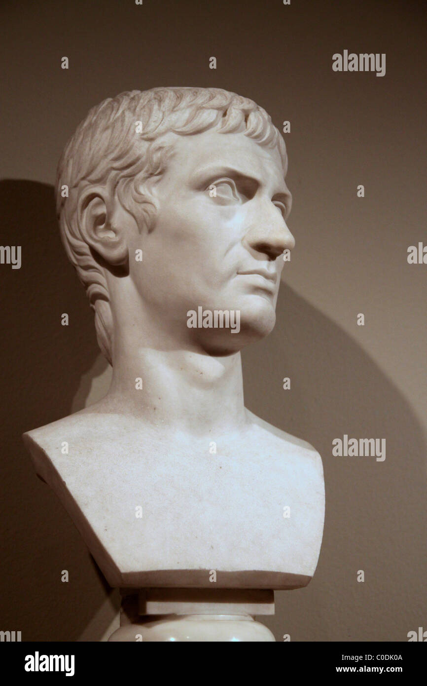Bust of the Roman orator Cicero in the Metropolitan Museum, New York Stock Photo