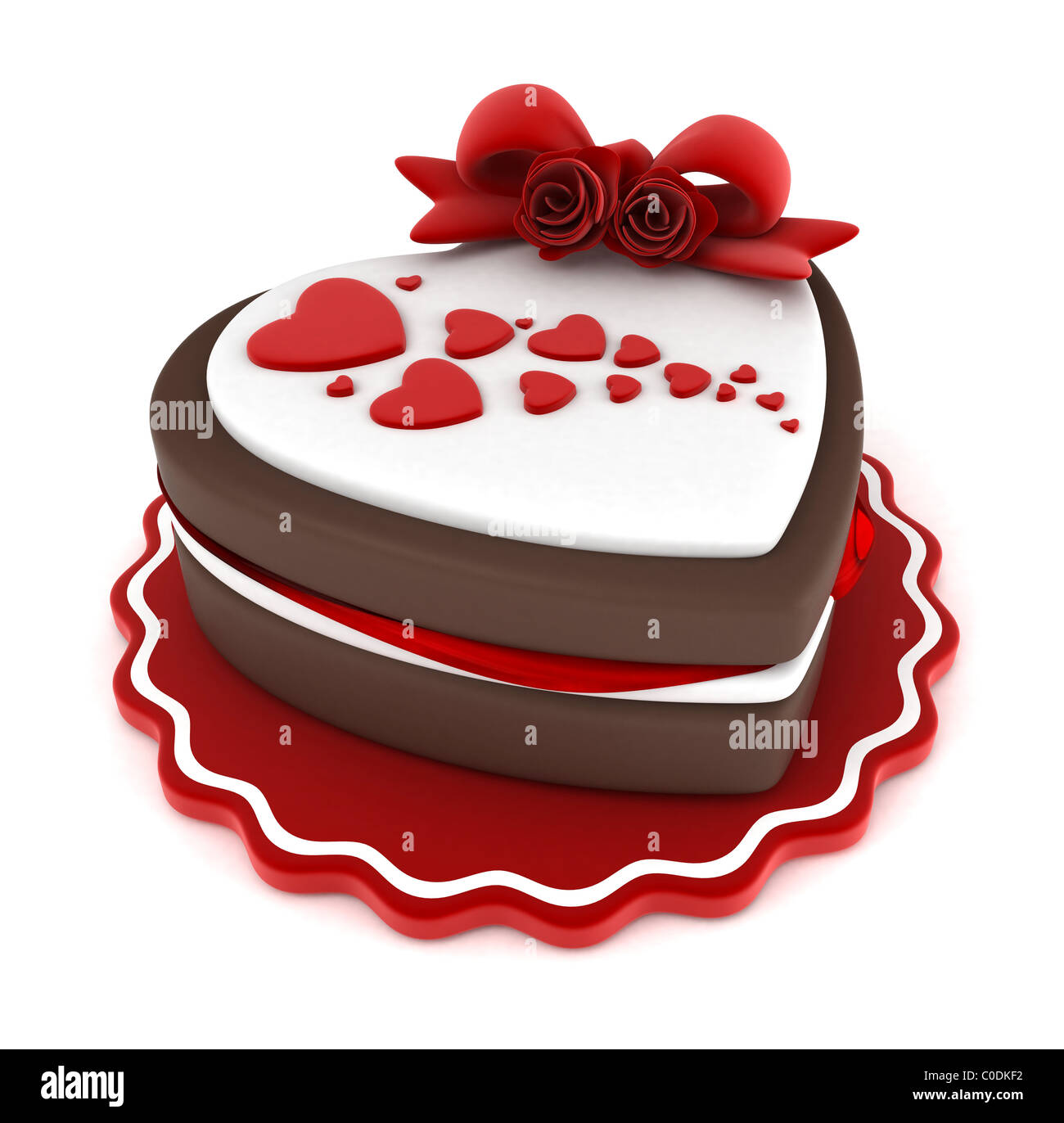 Red Velvet Love Heart Shaped Cake | Winni.in