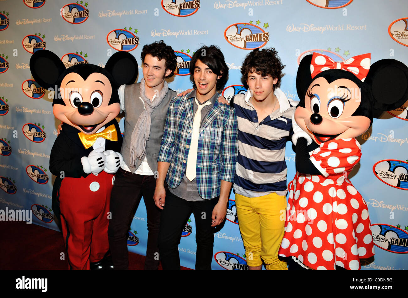 Jonas Brothers Disney Channel Games at Walt Disney World- Red Carpet  Orlando, Florida - 02.05.08 Shannon Livingston Stock Photo - Alamy